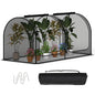Large Portable Plant Protection Tent with Roll-up Zippered Doors