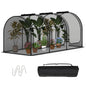 Large Portable Plant Protection Tent with Roll-up Zippered Doors