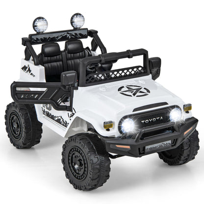 Kids Electric Ride On Car, 12V Licensed Toyota FJ Off Road Truck with Remote Control, Shock Suspension