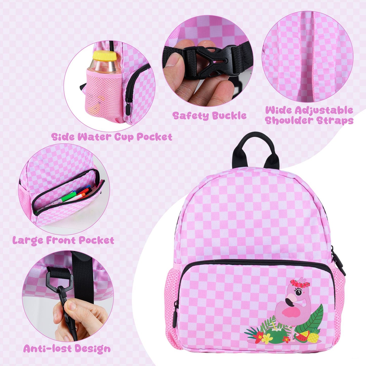 2 Pieces Kid Luggage Set with Spinner Wheels and Lanyard for Carry Strap