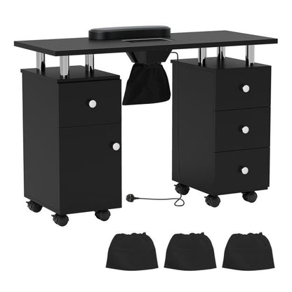 Manicure Table Nail Desk with Electric Dust Collector