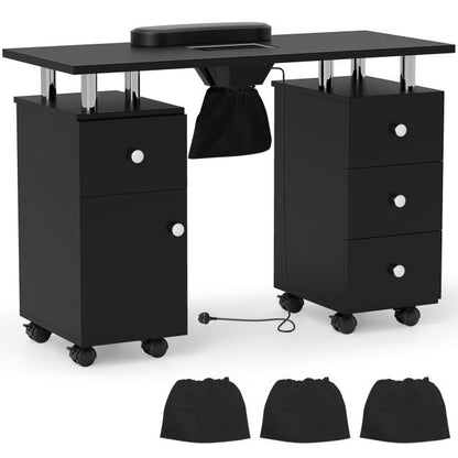 Manicure Table Nail Desk with Electric Dust Collector