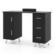 Manicure Table with 8 Metal Legs and Wrist Pad