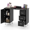 Manicure Table with 8 Metal Legs and Wrist Pad