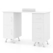 Manicure Table with 8 Metal Legs and Wrist Pad