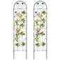 2/4 Pack Garden Trellis, 180/220 x 50cm Galvanized Steel Trellis for Climbing Plants