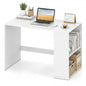Modern Wooden Office Desk with Storage and 2 Open Shelves