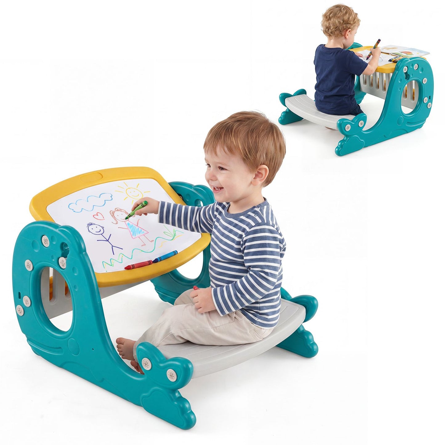 Multi-functional Convertible Kids Activity Table Set