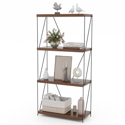 2/3/4/5-Tier Multipurpose Display Rack with Metal Frame for Living Room Home Office