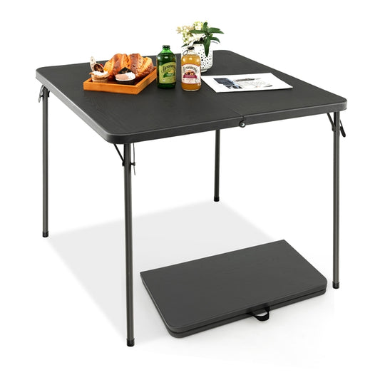 Portable Plastic Dining Camping Trestle Table for Indoor Outdoor Use