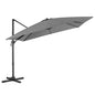 Patio Umbrella Square Offset with Cross Base and Tilt Adjustable