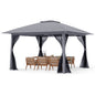Pop up Gazebo, UPF50+ Sun-Protective Height Adjustable Pavilion Canopy Tent