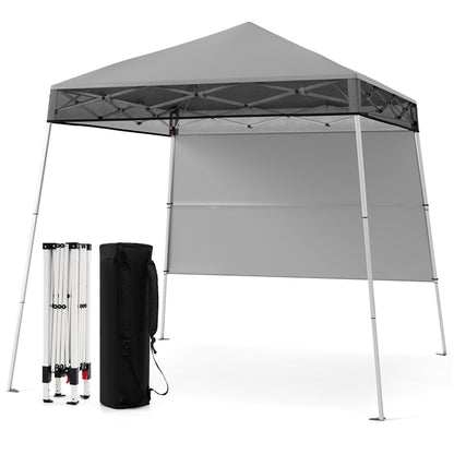 Pop up Canopy Tent with 1 Sidewall Outdoor Easy Setup Folding Gazebo Shelter