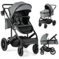 3-in-1 Newborn Stroller Folding Convertible High Landscape Toddler Stroller