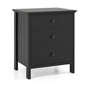 Nightstand with 3 Drawer for Bedroom Compact Storage Chest