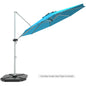 3.3m Patio Cantilever Umbrella with Tilting Adjustment and Cross base