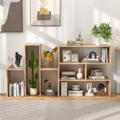 Concave/Convex Bookshelf for Living Room Bedroom Study Office