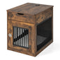 Wooden Dog Crate, Furniture Style Puppy Cage Side End Table with Drawer and Removable Pad