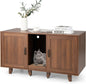 Cat Litter Box Enclosure with Scratching Board