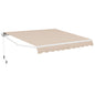 3.6 x 3 m Patio Retractable Awning with Manual Crank Handle