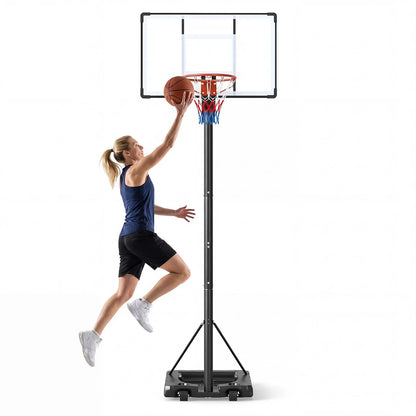 Portable Basketball Hoop with Shatterproof Backboard