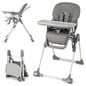 Portable Adjustable Highchair with Footrest and Detachable Tray for Babies