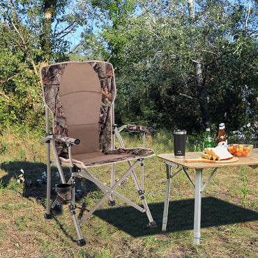 Portable Folding Camping Chair with Anti-Slip Feet and Carrying Bag