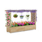 GiantexUK Raised Garden Bed with Arch Trellis & Drainage Holes