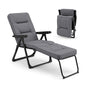 Reclining Relaxer Chair with Thick Padded Cushion for Patio