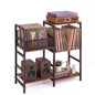 Record Player Stand Holds Up to 180-200 Albums with Vinyl Record Storage