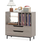 Record Player Stand Mid Century Turntable Stand with Open Compartment