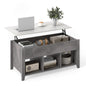 Rising Center Table with Lift Top Hidden Compartment