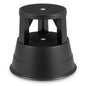 GiantexUK Step Stool, Round Rolling Kick Stool with Retractable Wheels & Non-Slip Platform