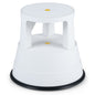 GiantexUK Step Stool, Round Rolling Kick Stool with Retractable Wheels & Non-Slip Platform