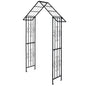 Roof-shaped Top Garden Arbor Garden Trellis Pergola with Side Crossbars