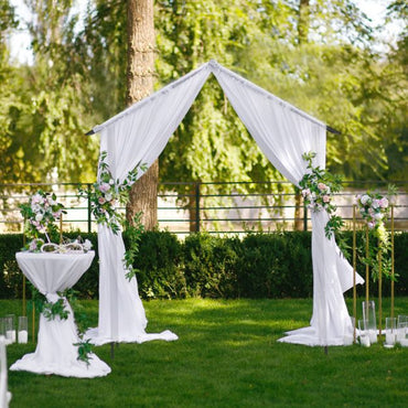 Roof-shaped Top Garden Arbor Garden Trellis Pergola with Side Crossbars