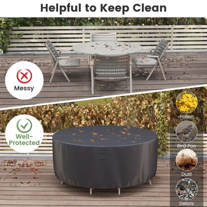 158CM Round Patio Furniture Cover