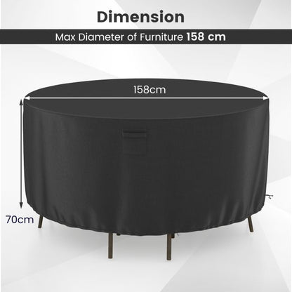158CM Round Patio Furniture Cover