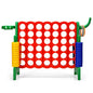 3 in 1 Giant Connect 4 Game Set with Basketball Hoop and Ring Toss