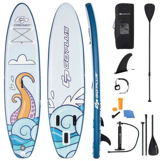 11FT Inflatable Stand Up Paddle Board with Non-Slip Deck
