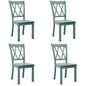 GiantexUK Dining Chairs Set of 2, Rubber Wood Kitchen Chairs with High Backrest