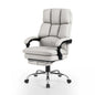 PU Leather Office Chair, Height Adjustable Reclining Computer Desk Chair with Retractable Footrest