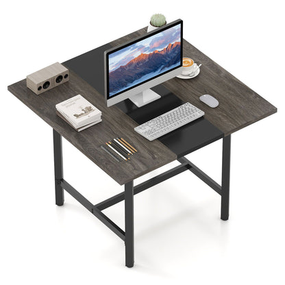 Square Conference Table Meeting Room Table with Thickened Tabletop