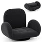 Folding Floor Chair, Lazy Sofa Bed Chair Seat with Adjustable Backrest & Armrests