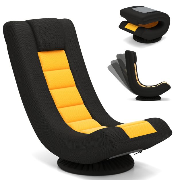 360° Swivel Gaming Chair 4 Position Adjustable Folding Floor Sofa