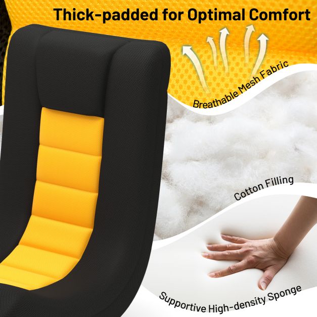 360° Swivel Gaming Chair 4 Position Adjustable Folding Floor Sofa