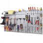 Wall-Mounted Pegboard Tool Organizing Kit with 28 PCS Hanging Accessories