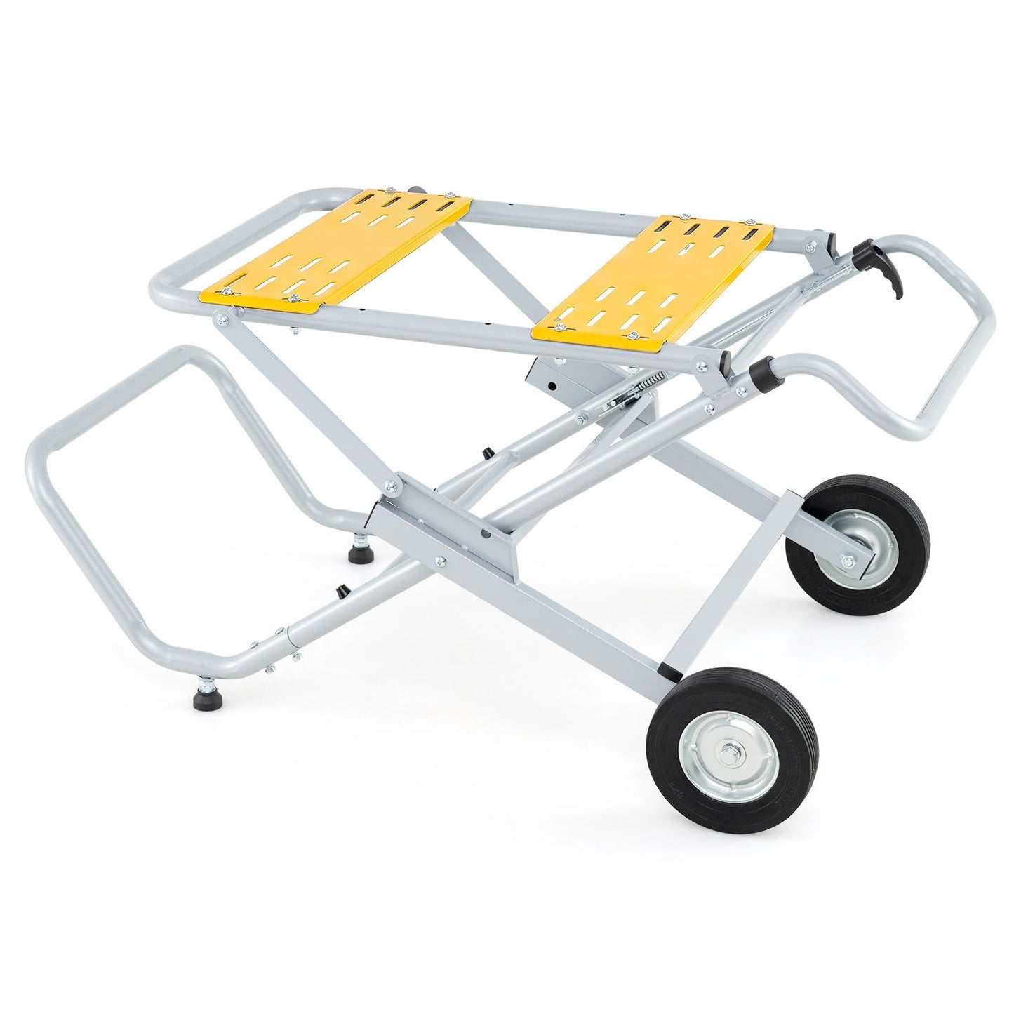 Rolling Foldable Heavy Duty Metal Base with 20cm Rubber Wheels
