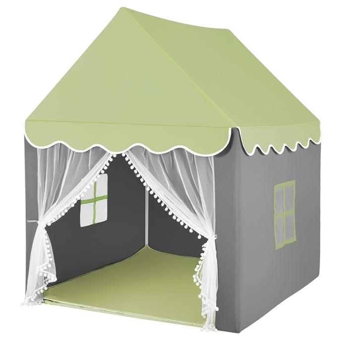 Kids Large Tent with Washable Mat and Star Lights for Children Gift