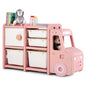 Truck-shaped Toddler Storage Cabinet Kids Toy Organizer